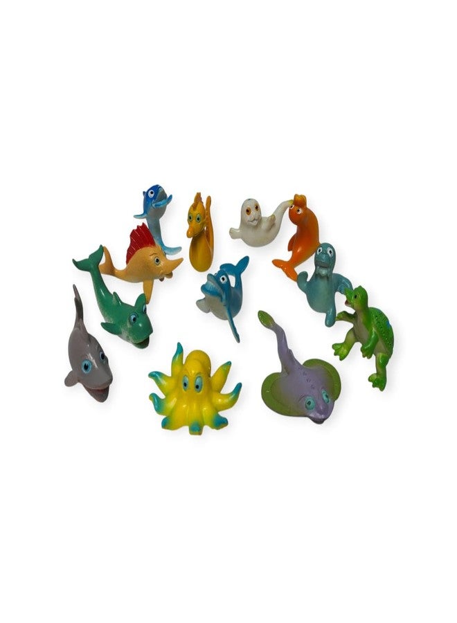 DIMAZO Small Kids Sea & Wild Animal Toys Sets for Fun, Educational, Spark Imagination and Learning (Multi Choice Sets) (Ocean Animals) 12pcs - Image 2